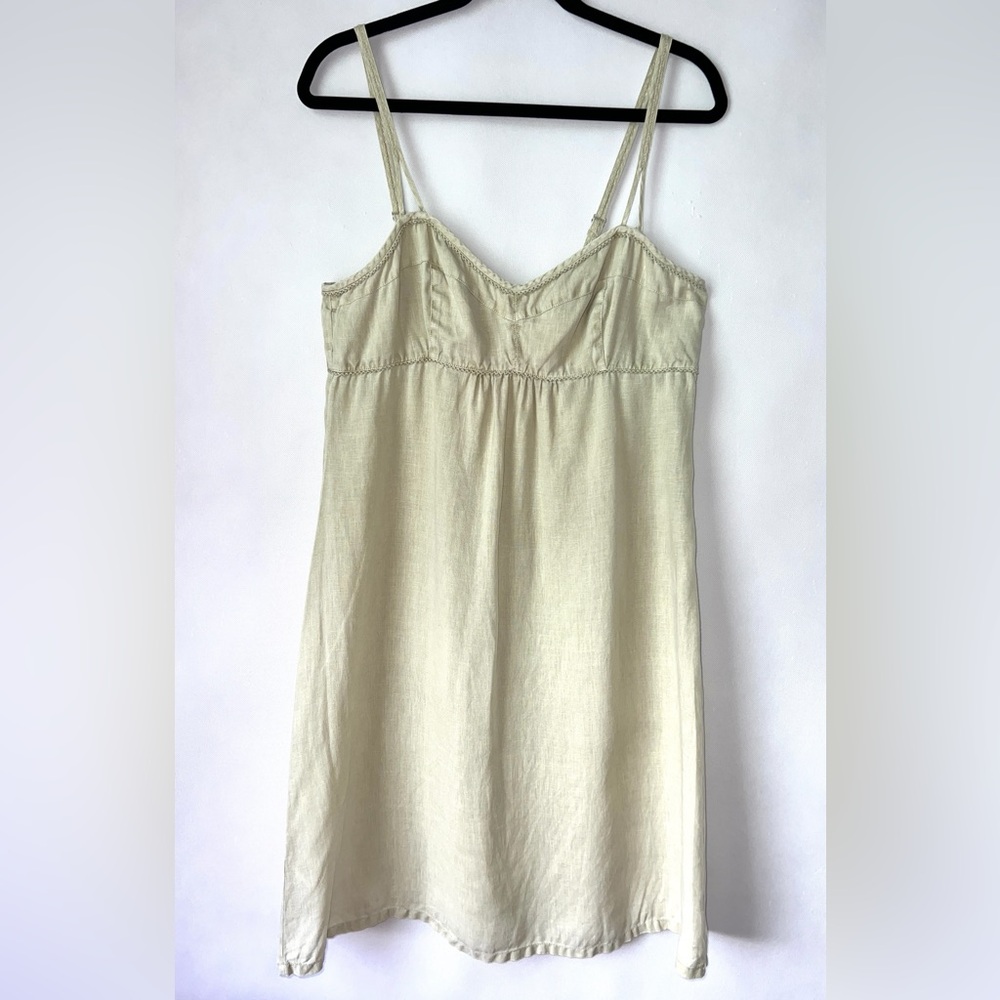 Relax Tommy Bahama Linen Tan Beige Dress Size 10